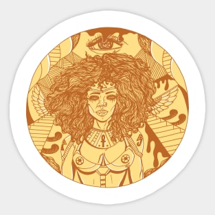 Terracotta Kemet Warrior Sticker